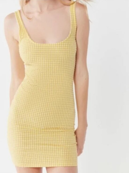 Urban Outfitters Dresses & Skirts - Urban Outfitters Mini Dress Yellow Gingham